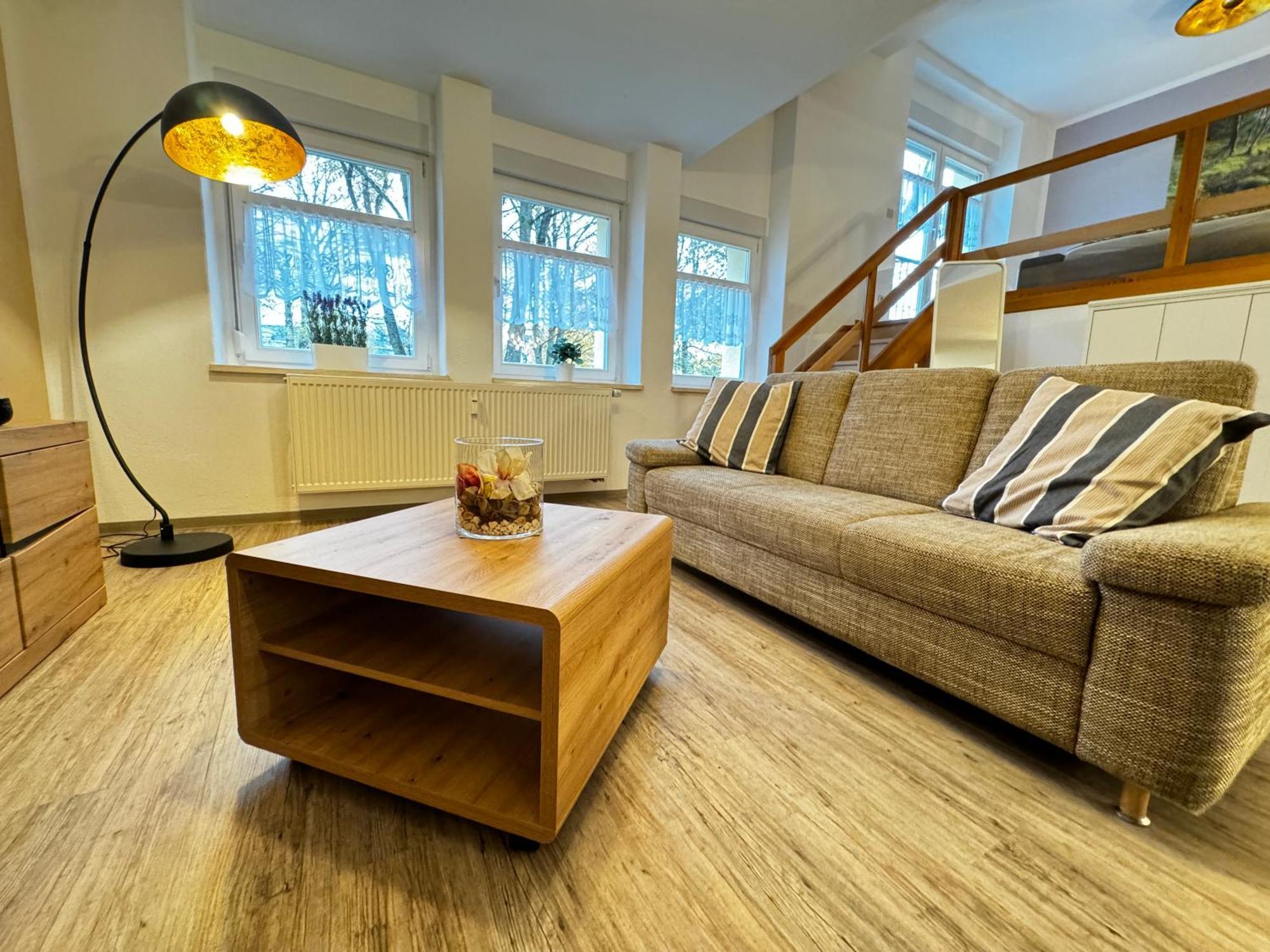 Galerie-Ferienwohnung "Im Schindlershof" - Zentral Und Ruhig Eibenstock Extérieur photo